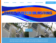 Tablet Screenshot of clearwaterblasting.co.nz